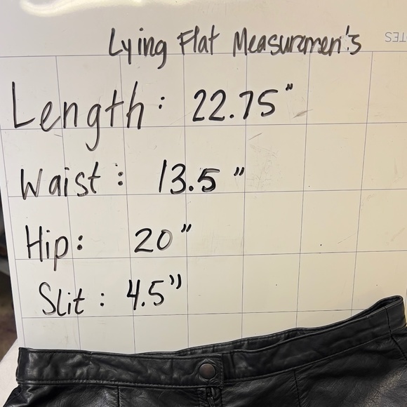 Genuine Leather Pencil Skirt - Picture 4 of 5